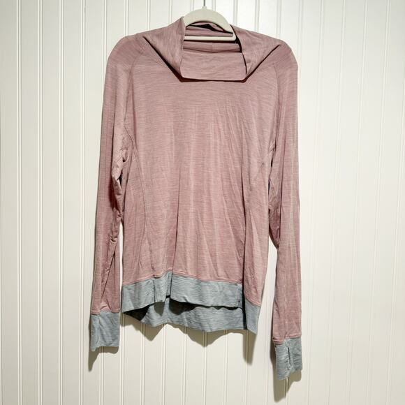 Dagsmejan Nattwarm Sleep Tech Long Sleeve Cowl Neck Top Dusty Pink Size XL - Picture 2 of 7